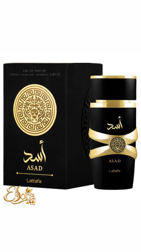 عطر ادکلن اسد مشکی لطافه Lattafa